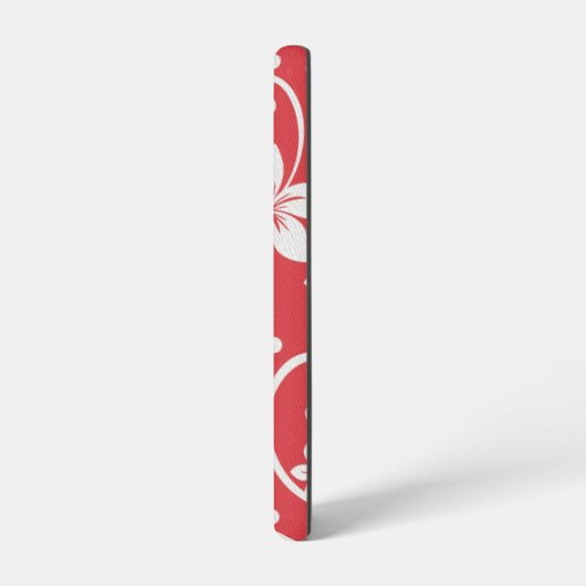 Plumeria Swirl Red Samsung Galaxy Hülle (Linke Seite)