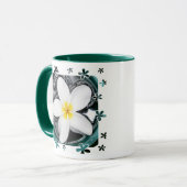 Plumeria-Tasse Tasse (Vorderseite Links)