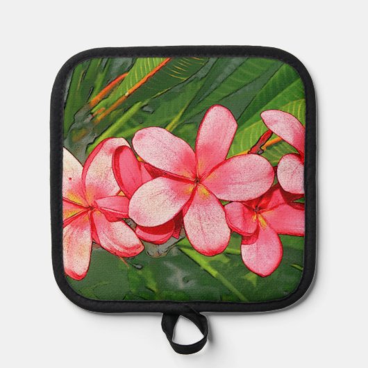 Plumeria Topflappen (Vorderseite)