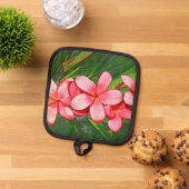 Plumeria Topflappen (Oben Unten)