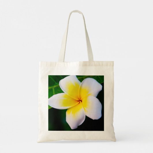 Plumeria Tragetasche (Rückseite)