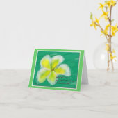 Plumeria Tree Note Card Karte (Gelbe Blume)