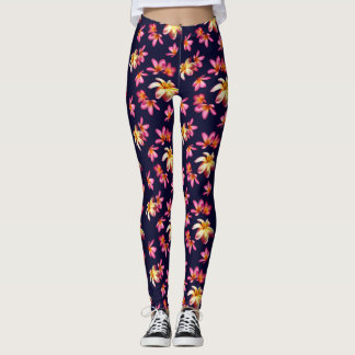 Plumeria Tropical Leggings