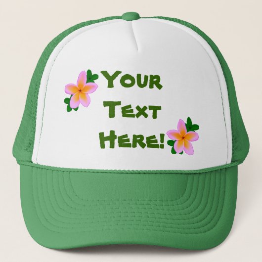 Plumeria Truckerkappe (Vorderseite)