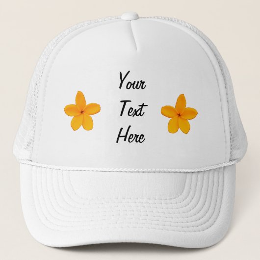 Plumeria Truckerkappe (Vorderseite)