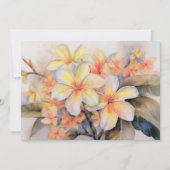 Plumeria und Muschel Ginger Mitteilungskarte (Vorderseite)