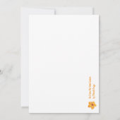 Plumeria und Muschel Ginger Mitteilungskarte (Rückseite)