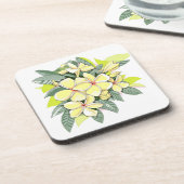 Plumeria Untersetzer Set von 6 (Linke Seite)