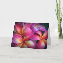 Plumeria Vielen Dank Dankeskarte