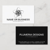 Plumeria Visitenkarte (Vorne/Hinten)