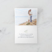 Plumeria Wasserfarbe Dankeskarte (Innenseite)