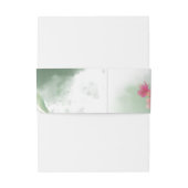 Plumeria Wasserfarbe Einladungsbanderole (Rückseitenbeispiel)