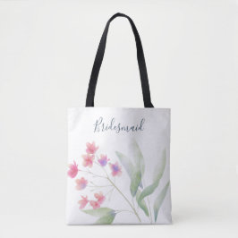 Plumeria Wasserfarbe Tasche