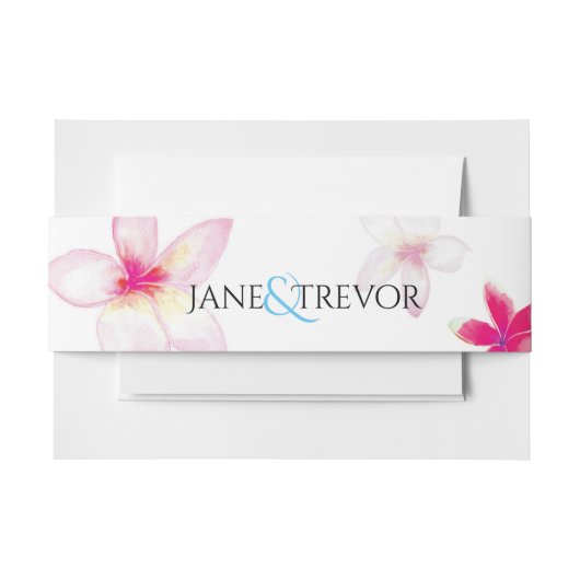 Plumeria Wedding Bly Band (Vorderseite Beispiel)