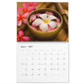 Plumeria Zen Calendar Kalender (Mär 2027)