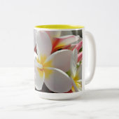 Plumeria Zweifarbige Tasse (VorderseiteRechts)