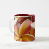 Plumeria Zweifarbige Tasse (Vorderseite Links)