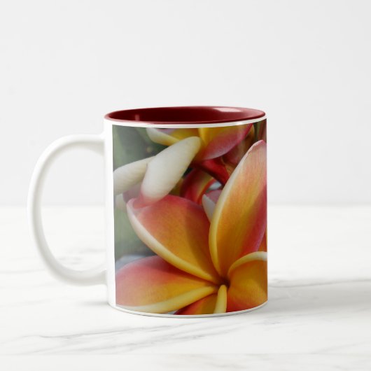 Plumeria Zweifarbige Tasse (Links)