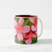 Plumeria Zweifarbige Tasse (VorderseiteRechts)