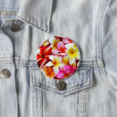 Plumeriafrangipani-Hawaii-Blume besonders Button (Beispiel)