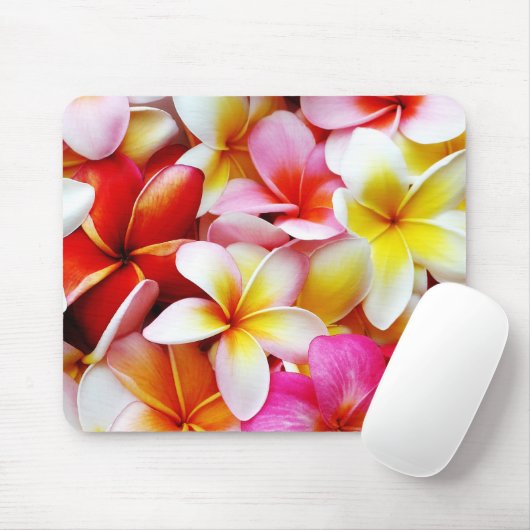 Plumeriafrangipani-Hawaii-Blume besonders Mousepad (Mit Mouse)