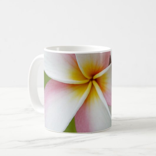 Plumeriafrangipani-Hawaii-Blumen-Hawaiianer-Blumen Kaffeetasse (Vorderseite Links)