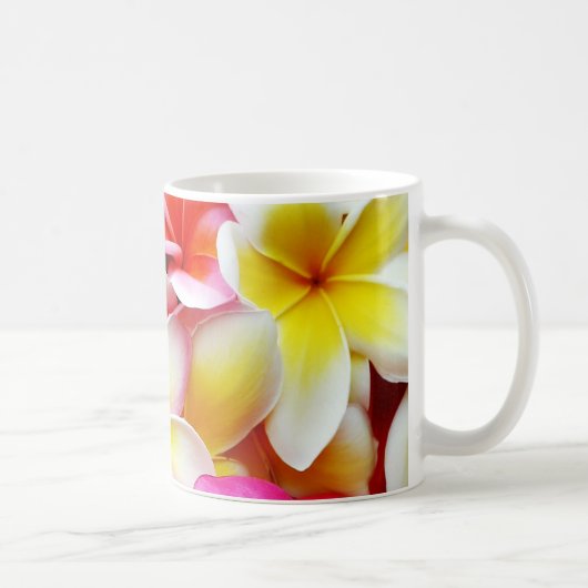 Plumeriafrangipani-Hawaii-Blumen-Hawaiianer-Blumen Kaffeetasse (Rechts)