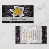 Plumeriafrangipani-Hawaii-Blumen Visitenkarte (Vorne/Hinten)