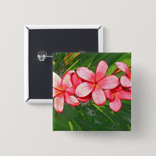Plumerias Button (Vorne & Hinten)