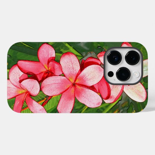 Plumerias Case-Mate iPhone Hülle (Rückseite (Horizontal))