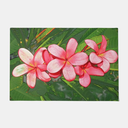 Plumerias Fußmatte (Vorderseite)