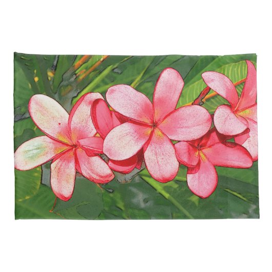 Plumerias Kissenbezug (Rückseite-Rechts)