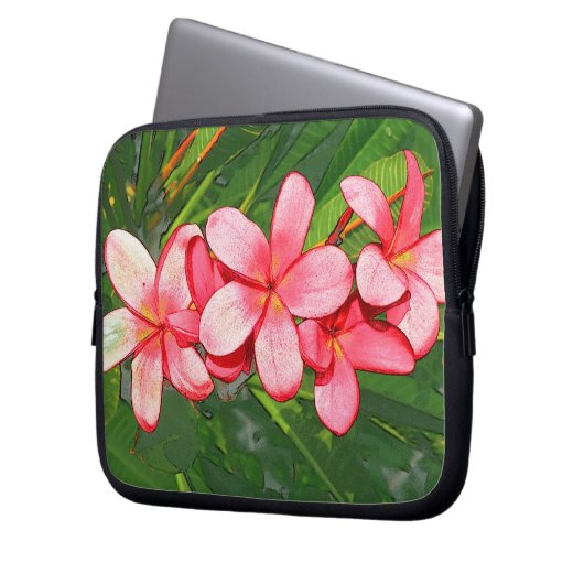Plumerias Laptopschutzhülle (Vorderseite Links)