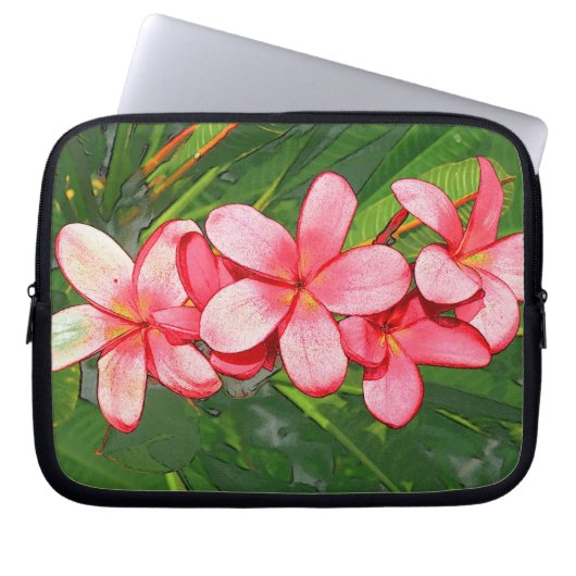 Plumerias Laptopschutzhülle (Vorderseite)