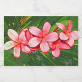 Plumerias Lebensmitteletikett (Einzelnes Label)