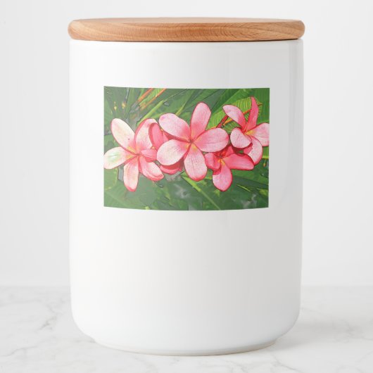 Plumerias Lebensmitteletikett (Vorderseite)