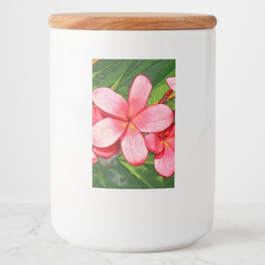 Plumerias Lebensmitteletikett (Vorderseite)