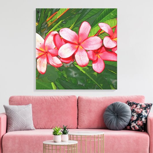 Plumerias Leinwanddruck (Insitu (Wohnzimmer))