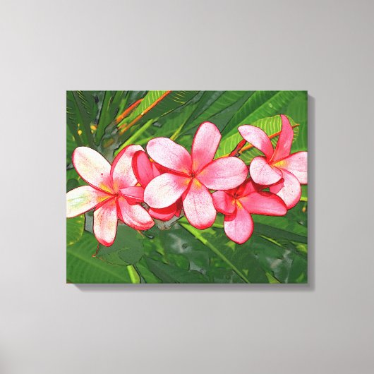 Plumerias Leinwanddruck (Vorderseite)