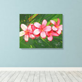 Plumerias Leinwanddruck (Insitu (Holzboden))