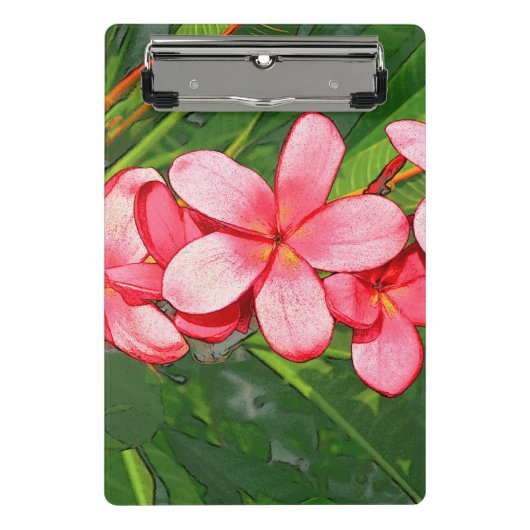 Plumerias Mini Klemmbrett (Vorderseite)