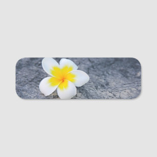 Plumerias Namensschild