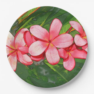 Plumerias Pappteller