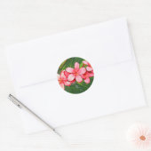Plumerias Runder Aufkleber (Umschlag)