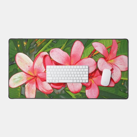 Plumerias Schreibtischunterlage (Tastatur & Maus)