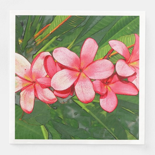 Plumerias Serviette (Vorderseite)