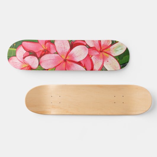 Plumerias Skateboard (Horizontal)