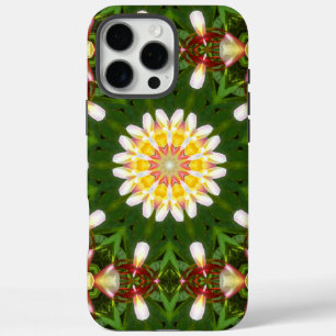 Plumerien-Blumen-Mandala mit tropischer Symmetrie iPhone 16 Pro Max Hülle