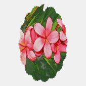 Plumerien Ornament Karte (Rechts)