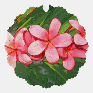 Plumerien Ornament Karte